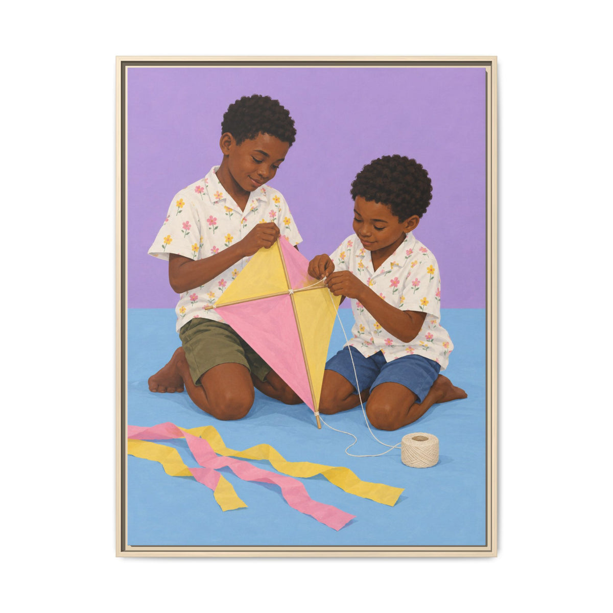 The Kite Makers · Framed Canvas