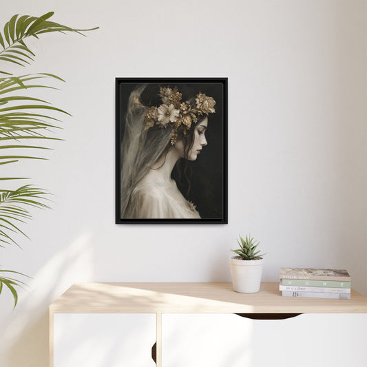 Elysian Florentia framed canvas in a room