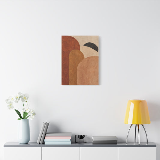 Terra Arch frameless canvas in a room