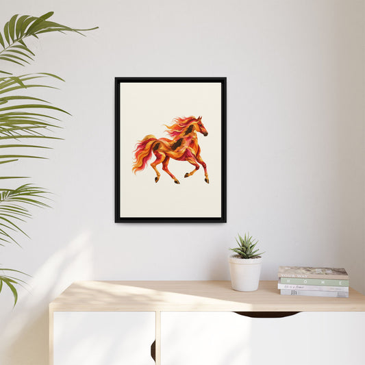 Equa Solaris framed canvas in a room
