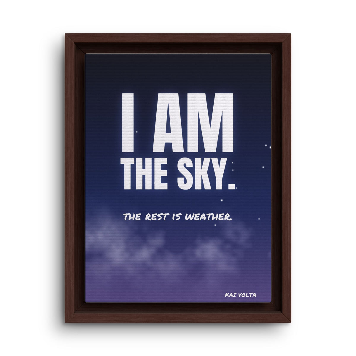I Am the Sky · Framed Canvas