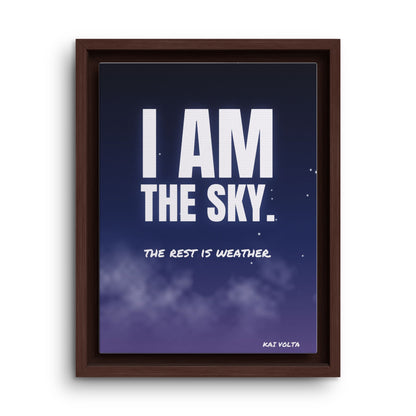 I Am the Sky · Framed Canvas