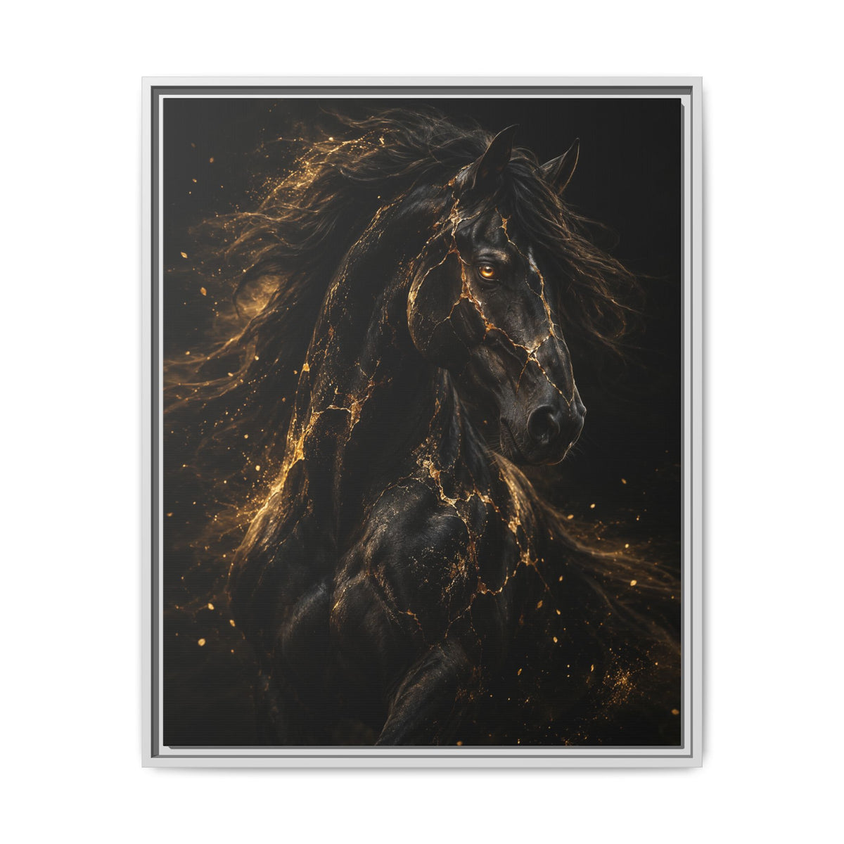 Equus Noctis · Framed Canvas
