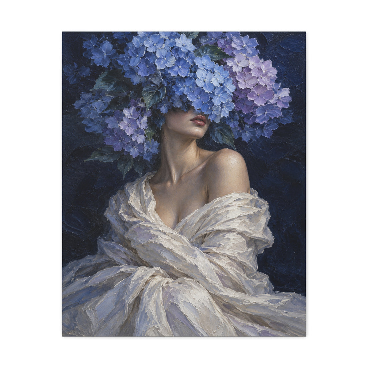 Hydrangea Blue · Frameless Canvas