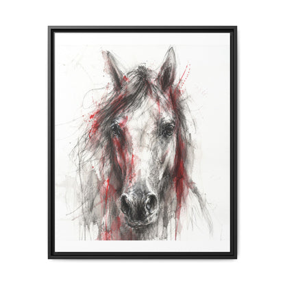 Scarlet Equus · Framed Canvas
