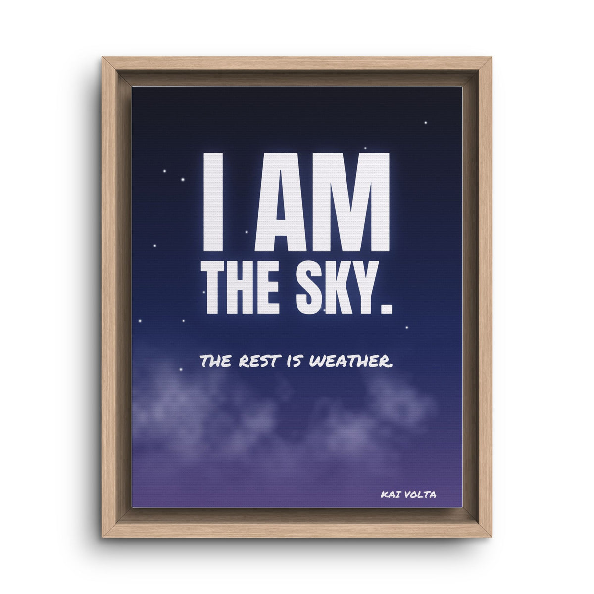 I Am the Sky · Framed Canvas