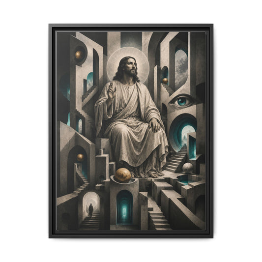 Scala Salvatoris · Framed Canvas