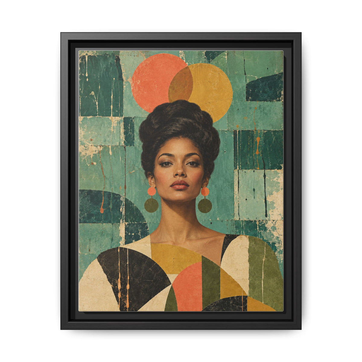 Coral Equinox · Framed Canvas