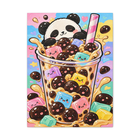 Bubble Tea Buddies · Frameless Canvas