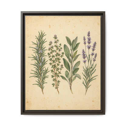 Herb Garden Study · Framed Canvas