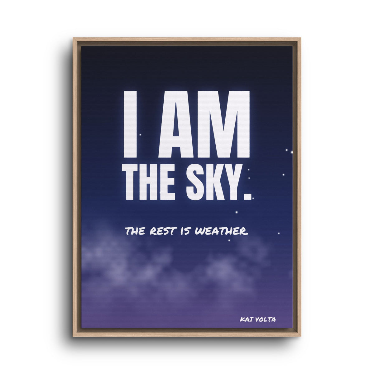 I Am the Sky · Framed Canvas