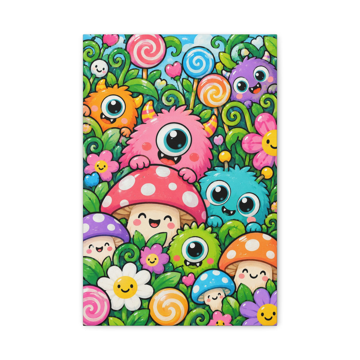 Monster Garden · Frameless Canvas