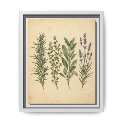 Herb Garden Study · Framed Canvas