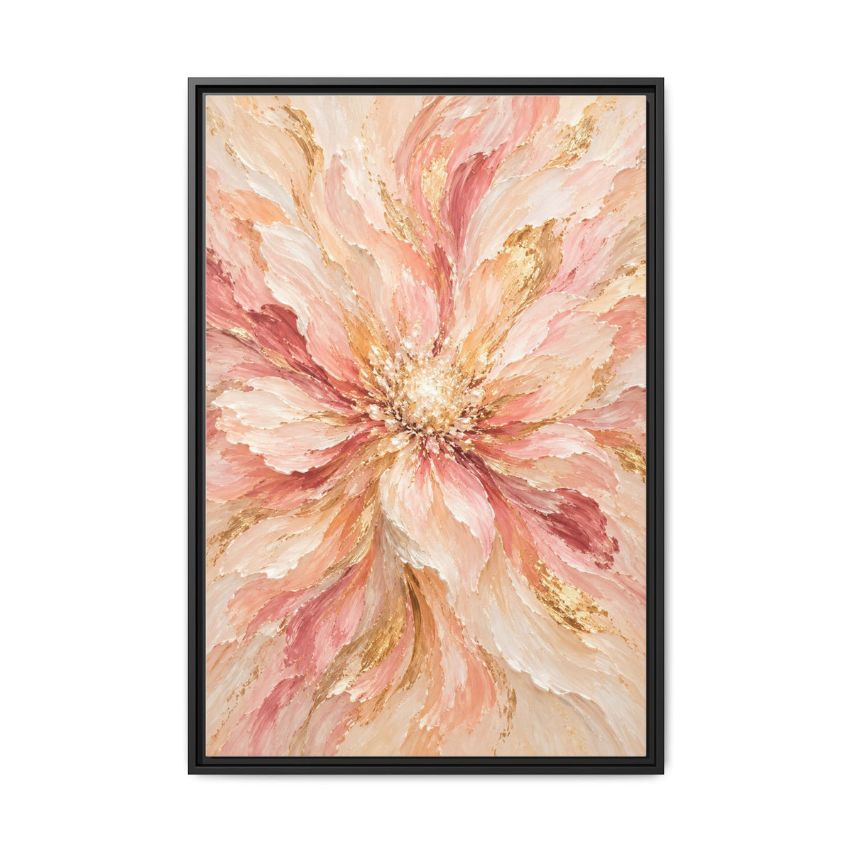 Blush Bloom · Framed Canvas