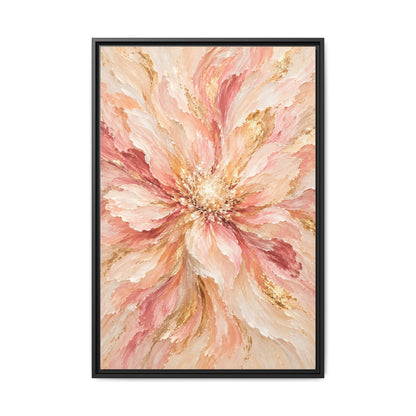 Blush Bloom · Framed Canvas