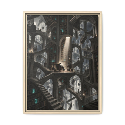 Bibliotheca Infinita · Framed Canvas