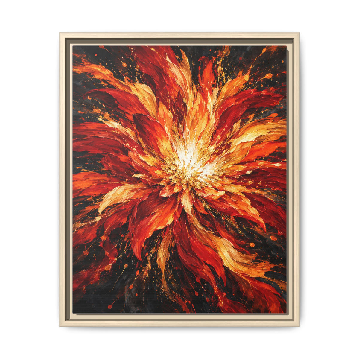 Phoenix Bloom · Framed Canvas
