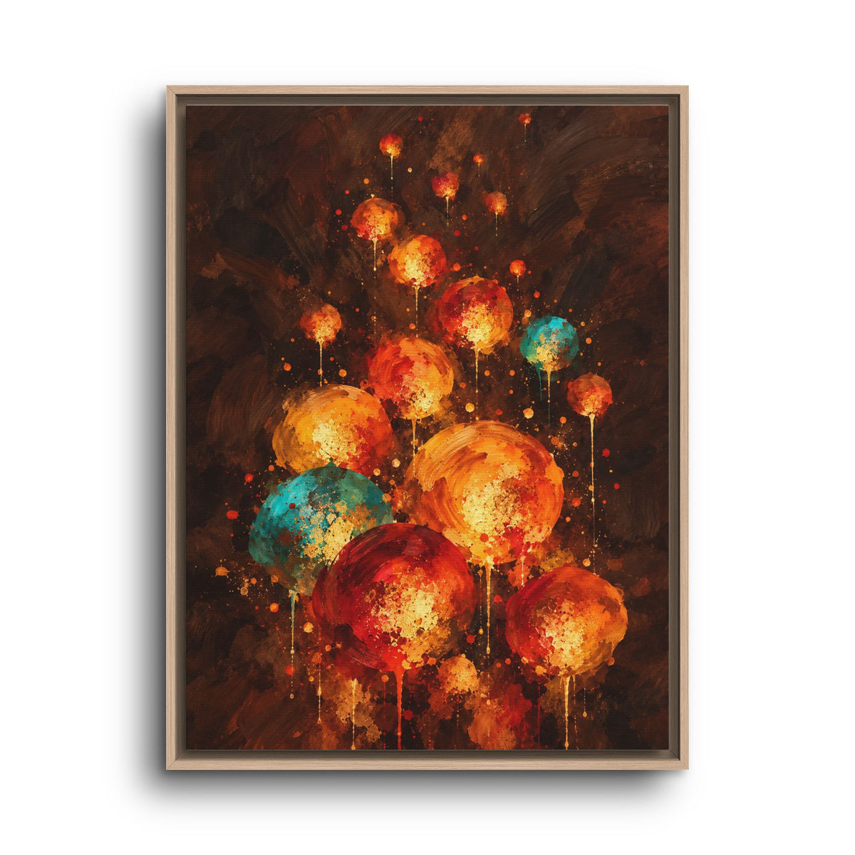 Lanternes du Soir · Framed Canvas