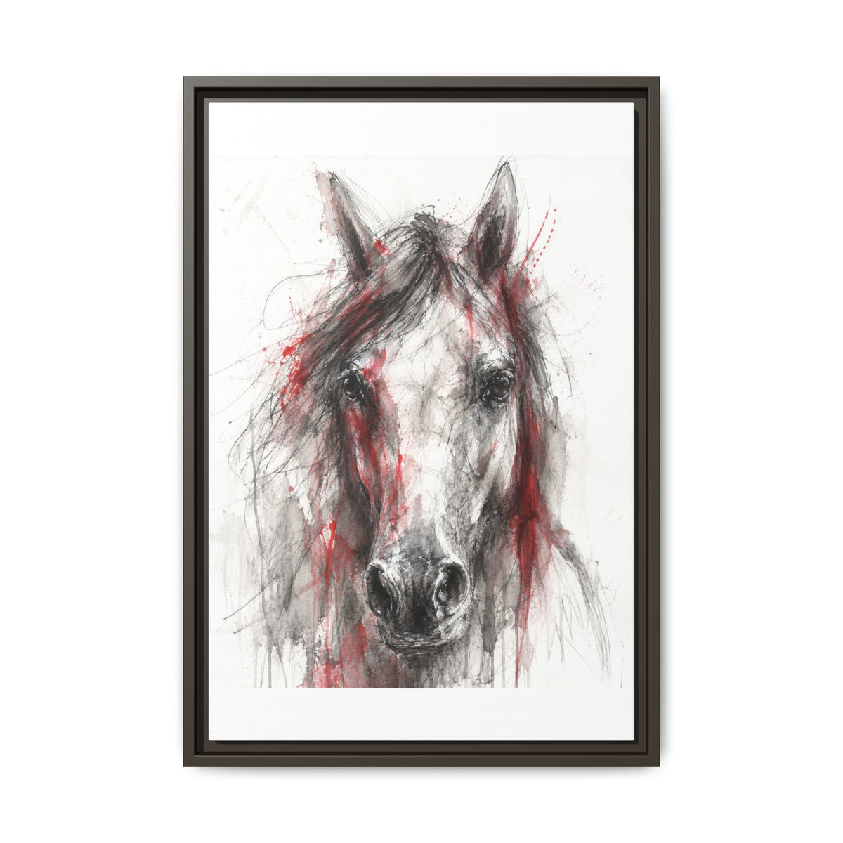 Scarlet Equus · Framed Canvas