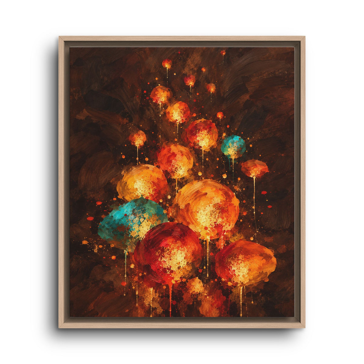 Lanternes du Soir · Framed Canvas