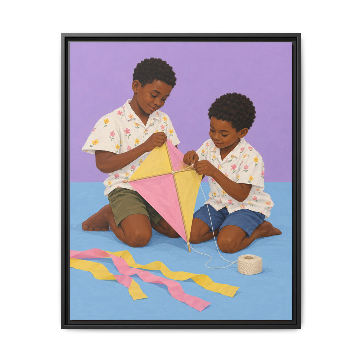 The Kite Makers · Framed Canvas