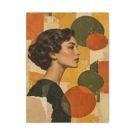 Saffron Thought · Frameless Canvas