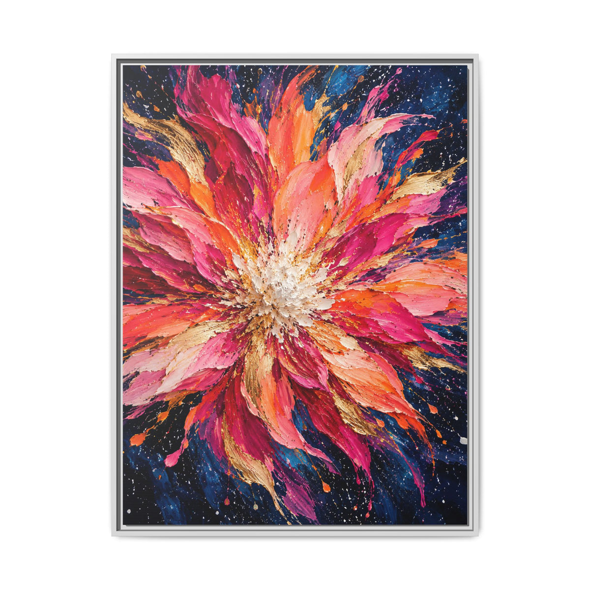 Supernova Bloom · Framed Canvas