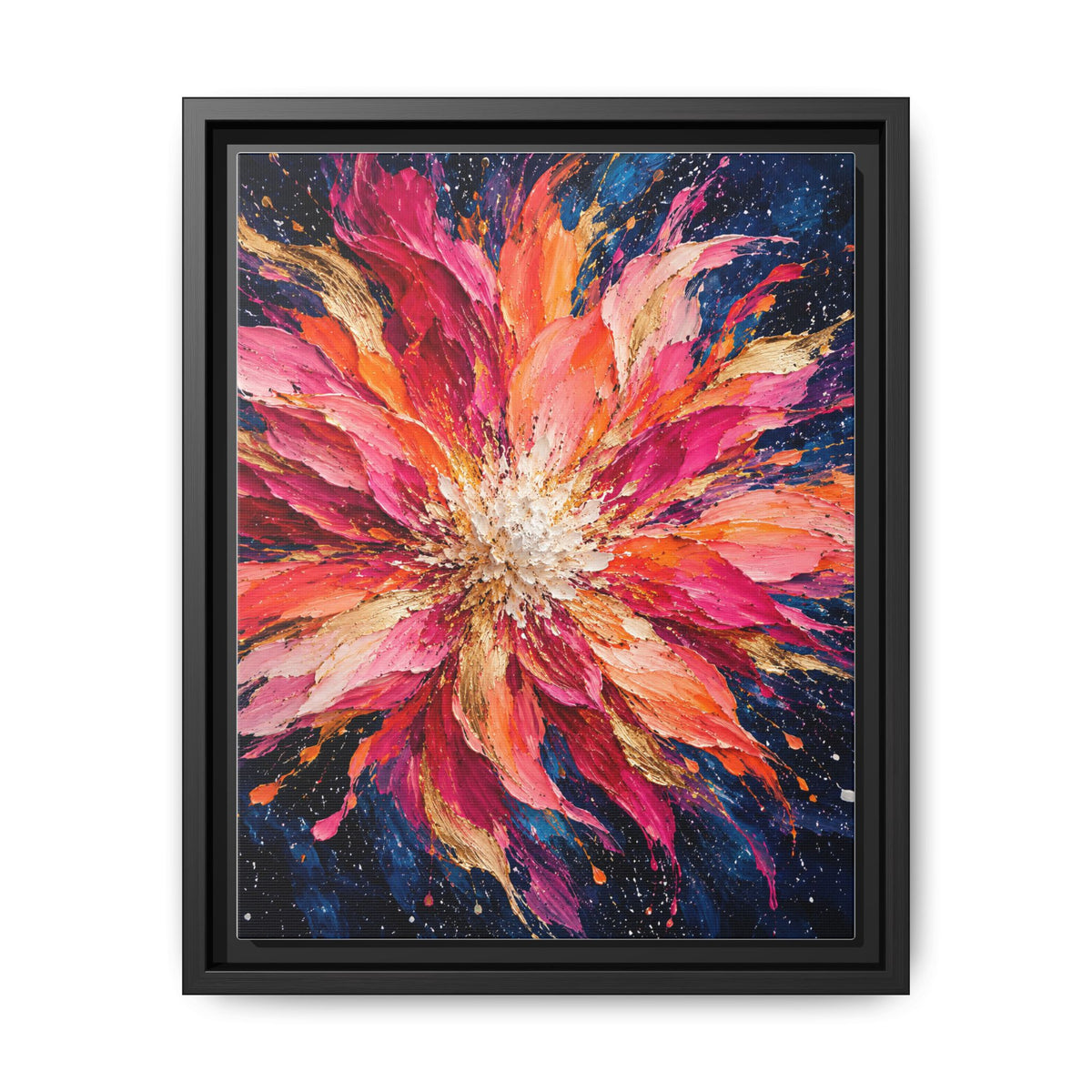 Supernova Bloom · Framed Canvas