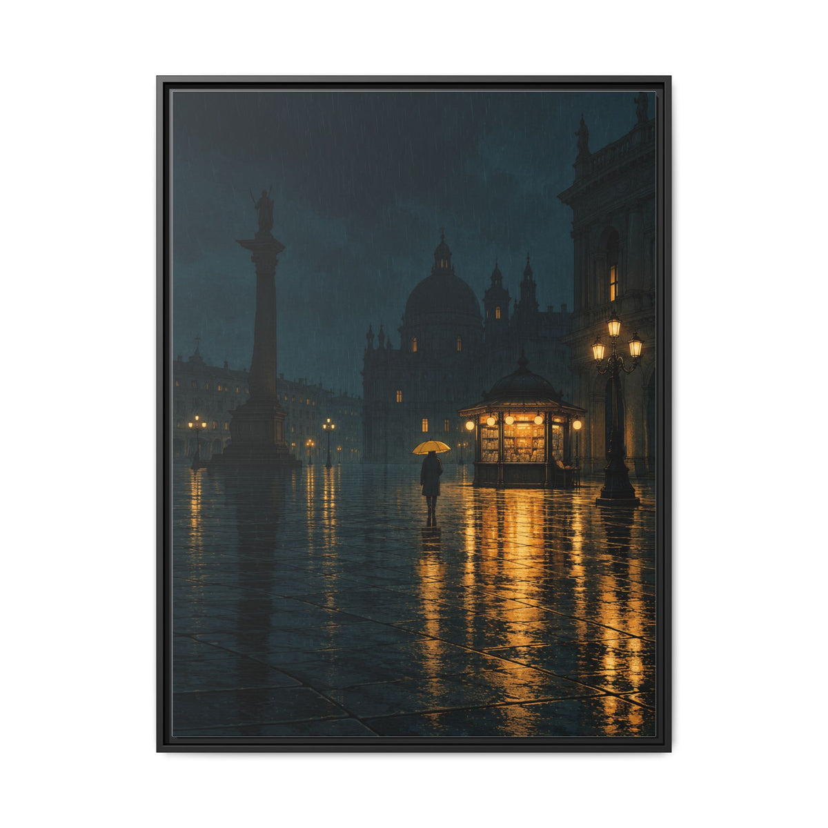 Small Hours · Framed Canvas
