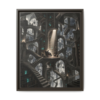 Bibliotheca Infinita · Framed Canvas