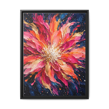 Supernova Bloom · Framed Canvas