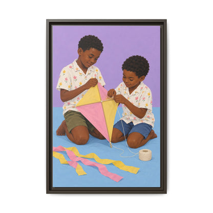 The Kite Makers · Framed Canvas