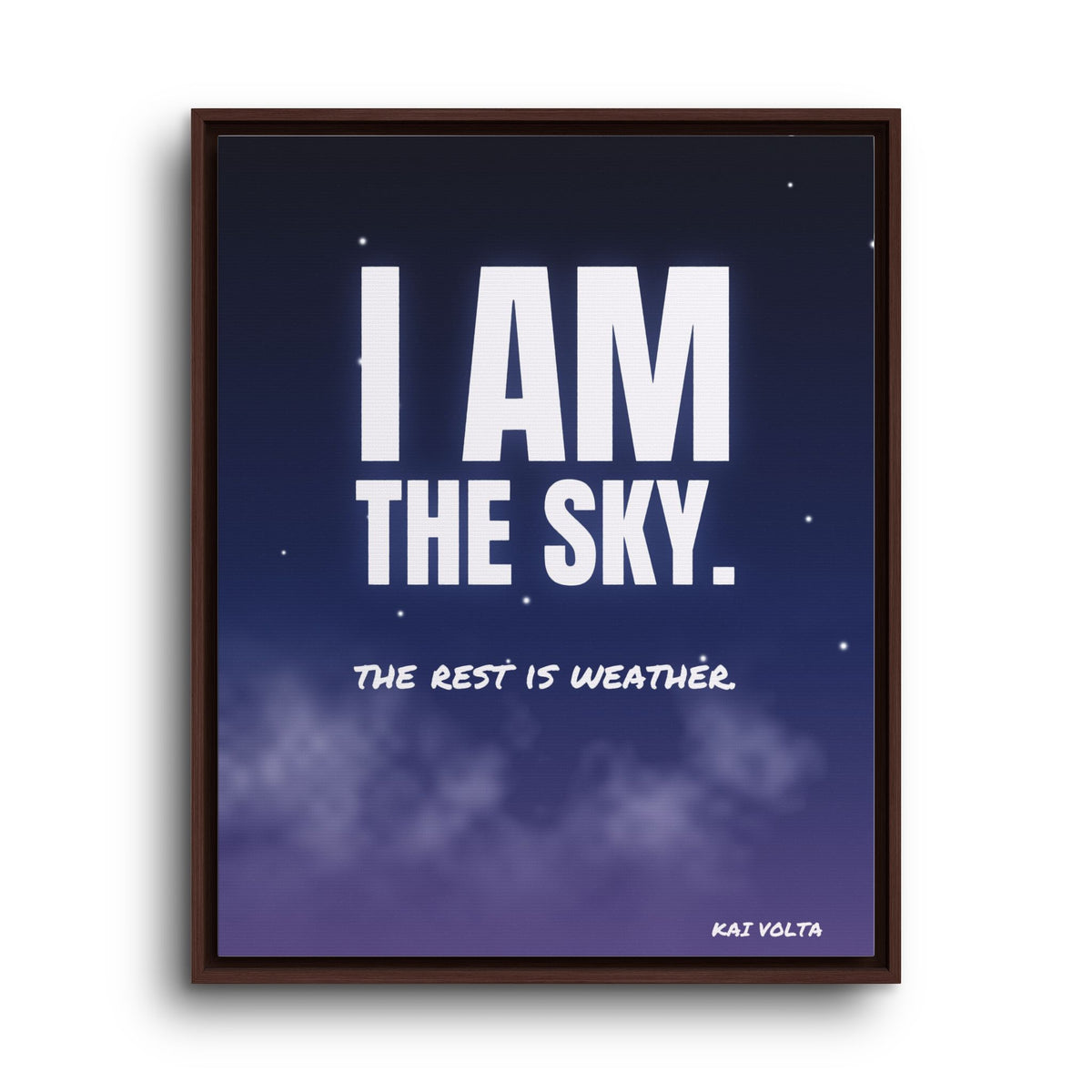 I Am the Sky · Framed Canvas