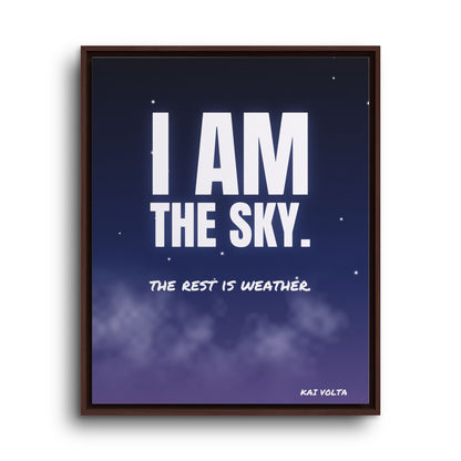 I Am the Sky · Framed Canvas