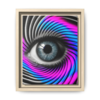 The Perception Vortex · Framed Canvas