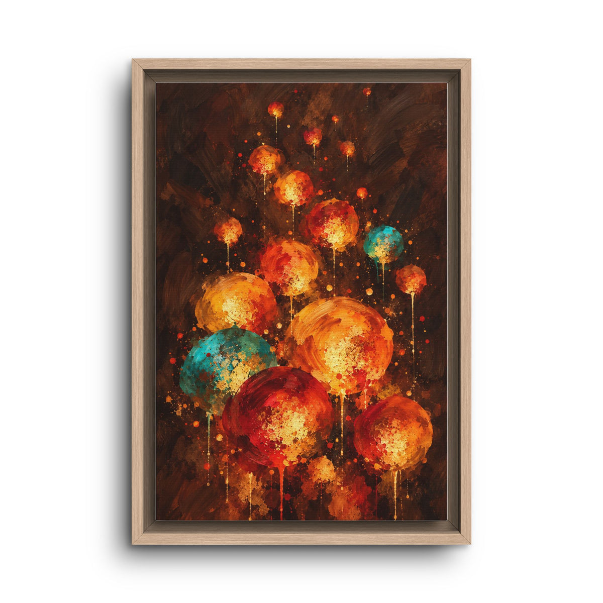Lanternes du Soir · Framed Canvas