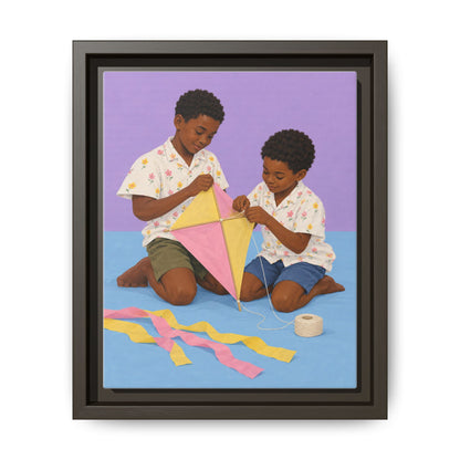 The Kite Makers · Framed Canvas