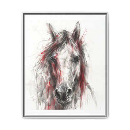 Scarlet Equus · Framed Canvas