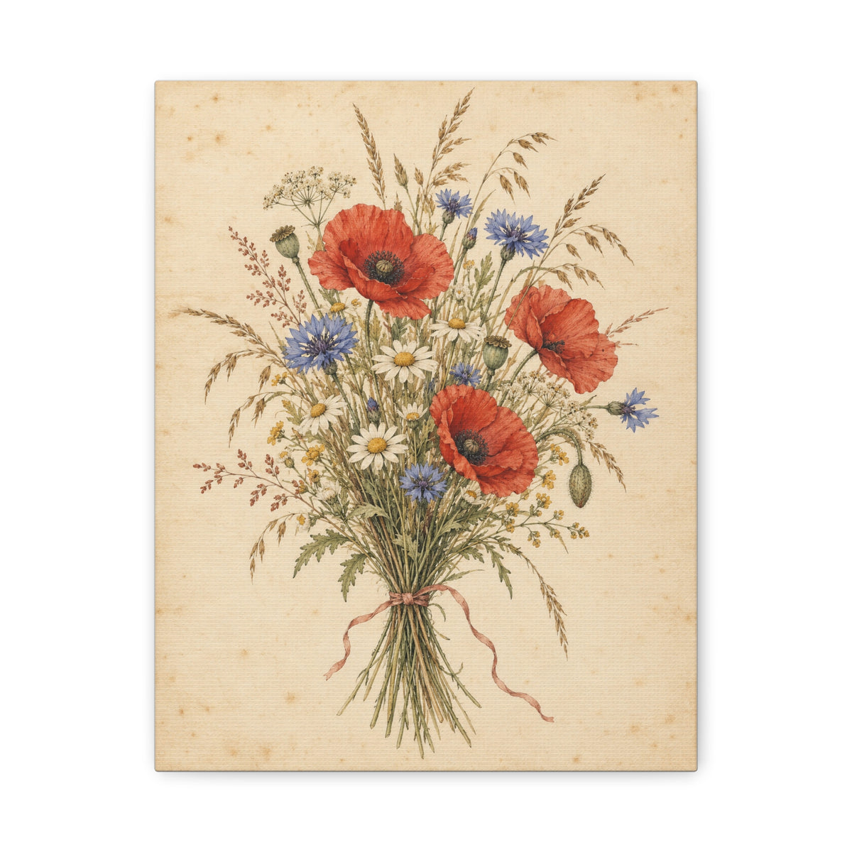 Wildflower Posy · Frameless Canvas