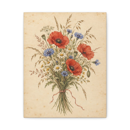 Wildflower Posy · Frameless Canvas