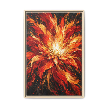 Phoenix Bloom · Framed Canvas