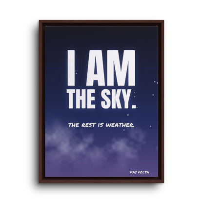 I Am the Sky · Framed Canvas