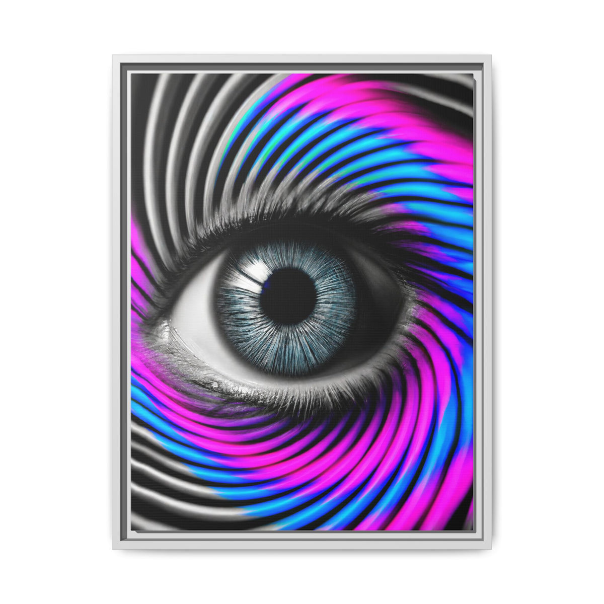 The Perception Vortex · Framed Canvas