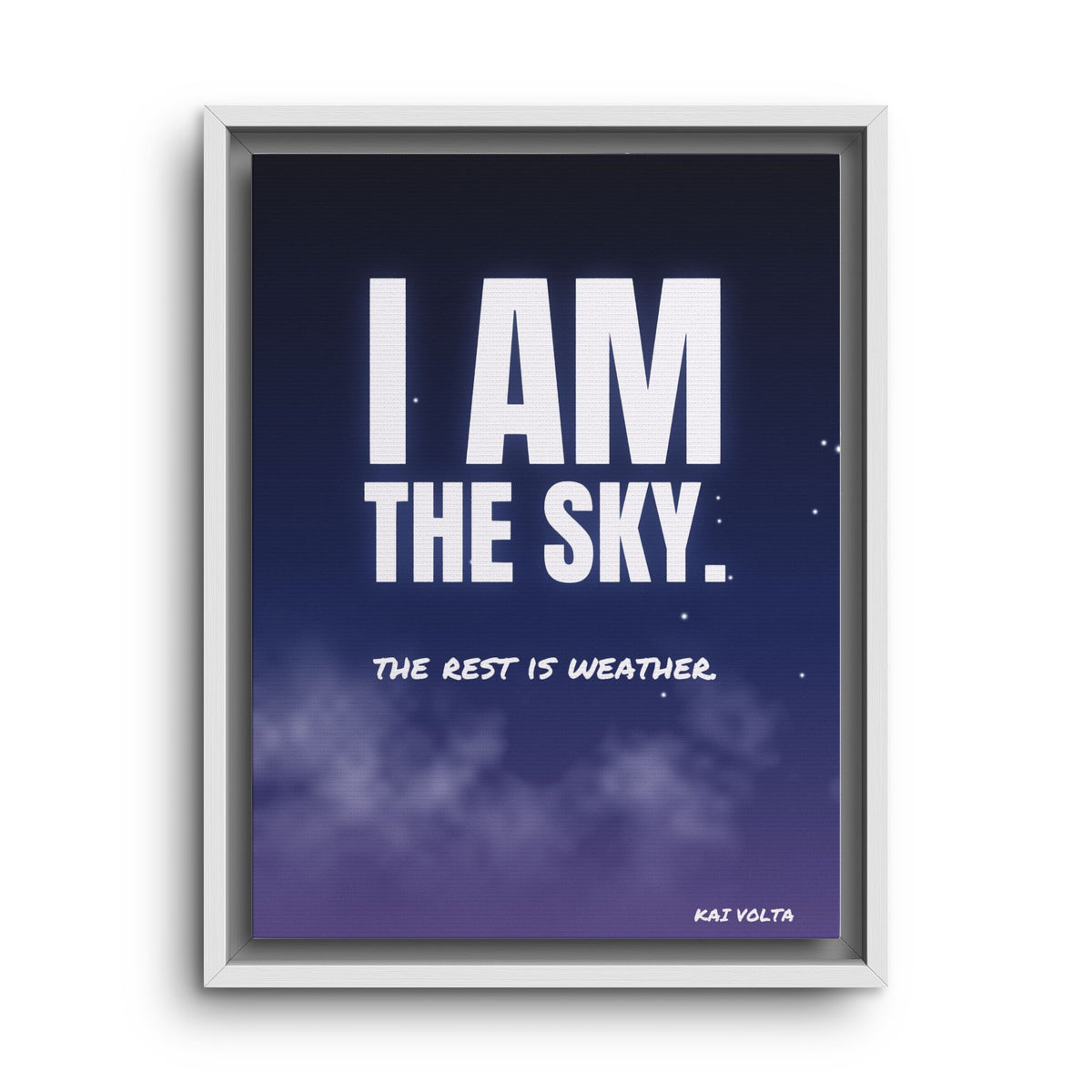 I Am the Sky · Framed Canvas