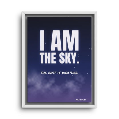 I Am the Sky · Framed Canvas