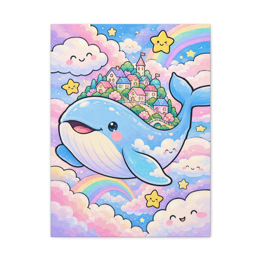 Sweet Dreams Whale · Frameless Canvas