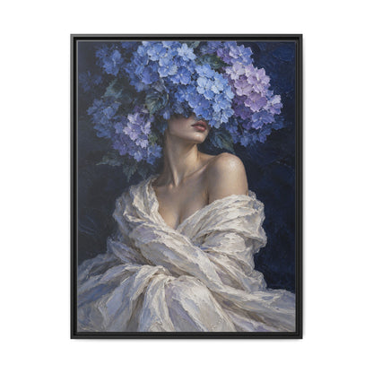 Hydrangea Blue · Framed Canvas