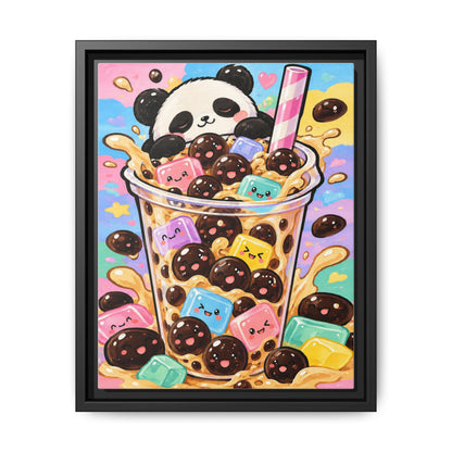 Bubble Tea Buddies · Framed Canvas