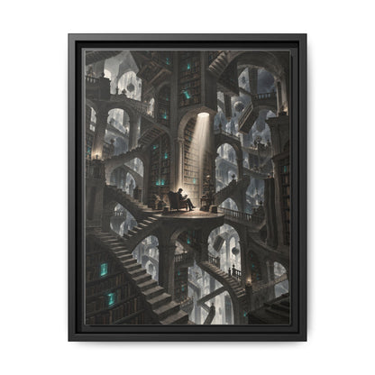 Bibliotheca Infinita · Framed Canvas