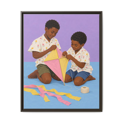 The Kite Makers · Framed Canvas